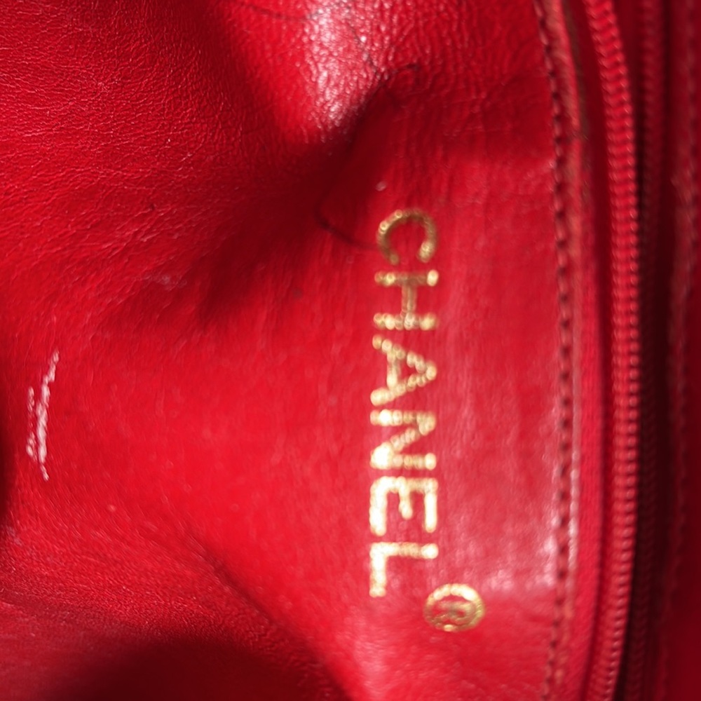 Chanel vintage red ostrich bag from the 70s - Picture 3 of 7